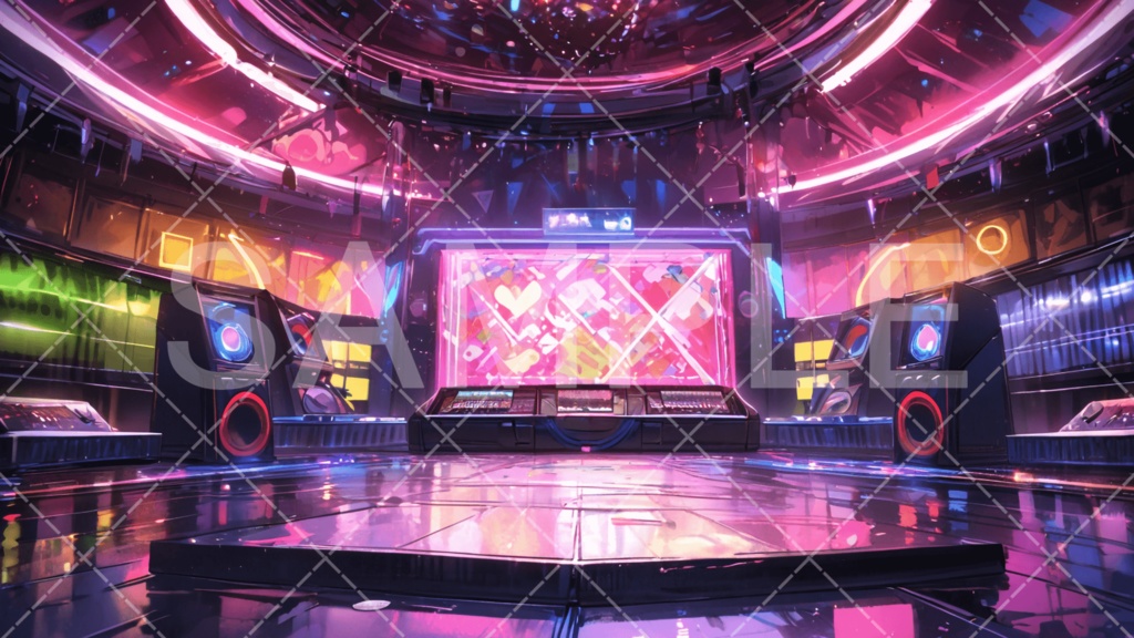 【背景素材】スタジオ・ライブハウス3種［068］