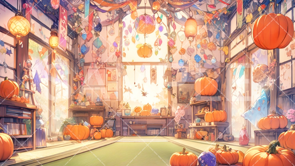 【背景素材】ハロウィン3種［042］