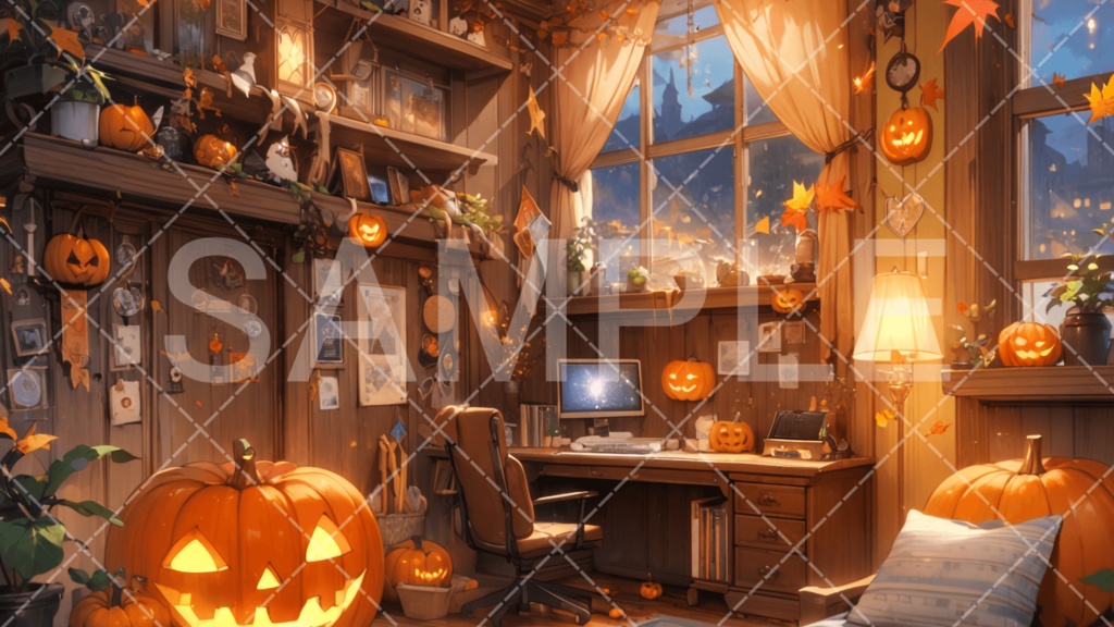 【背景素材】ハロウィン3種［045］