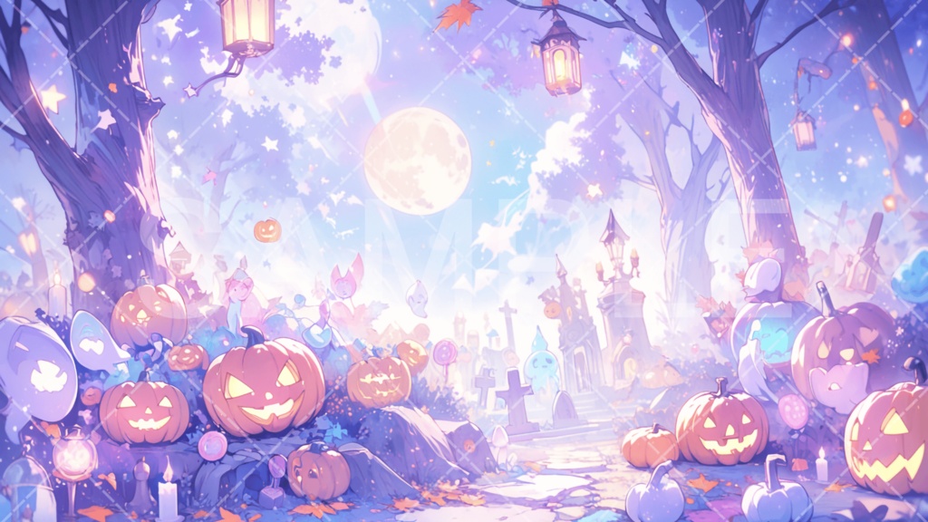 【背景素材】ハロウィン3種［065］