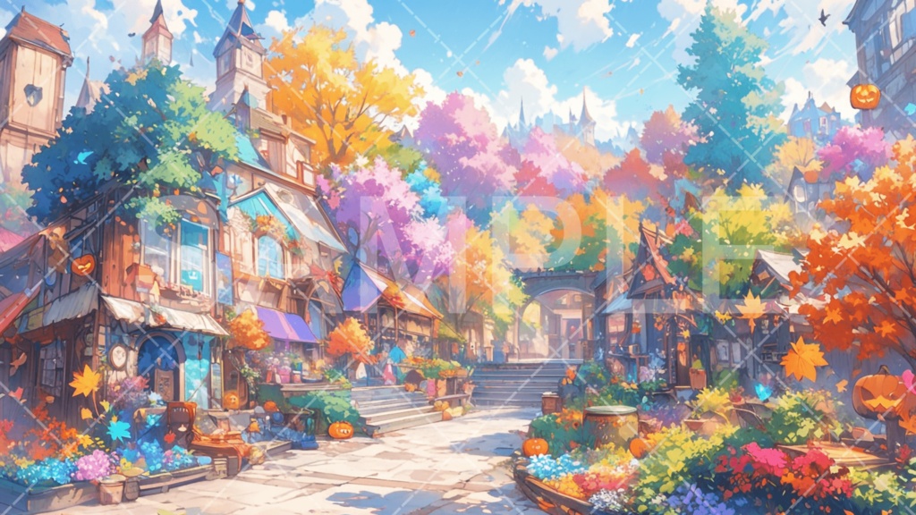 【背景素材】ハロウィン3種［067］
