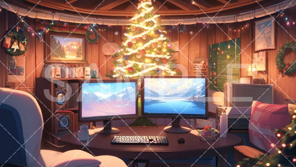 【背景素材】クリスマス3種［053］