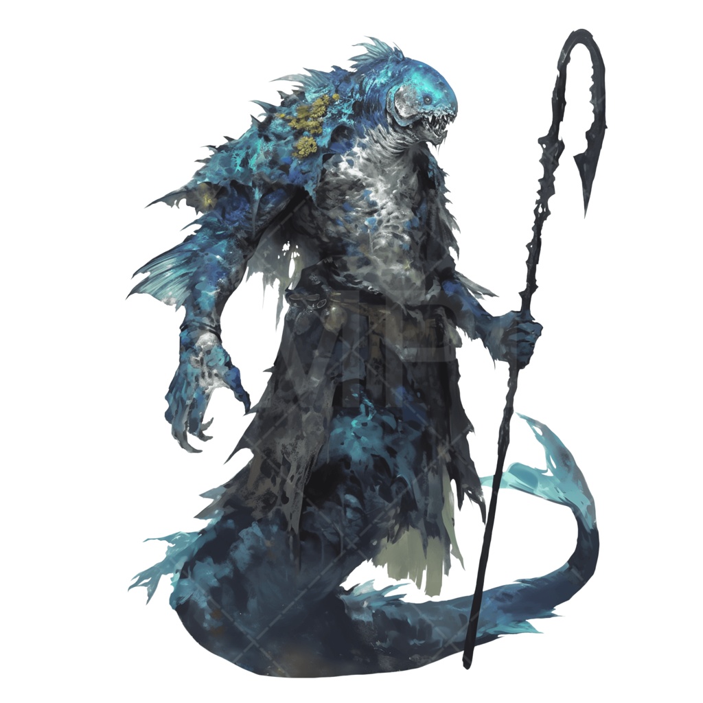【画像素材】クトゥルフ神話（神話生物：ディープワンズ）［018］