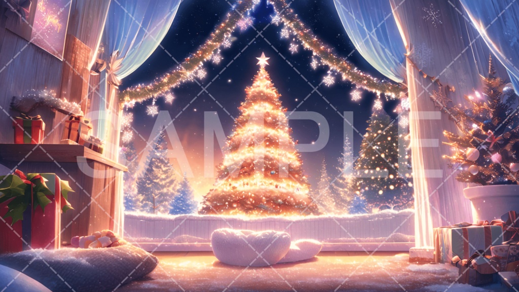【背景素材】クリスマス3種［061］