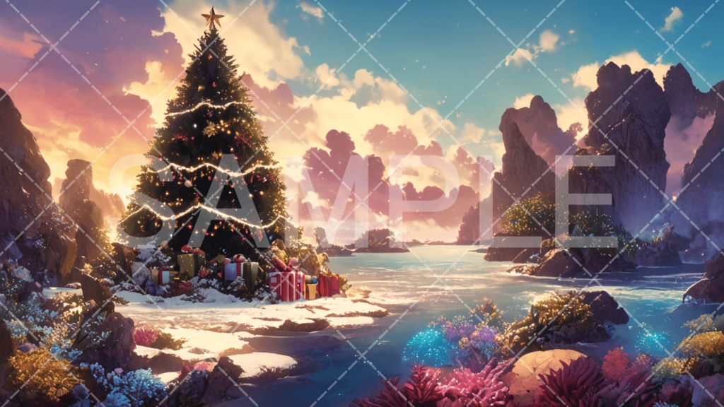 【背景素材】クリスマス3種［069］