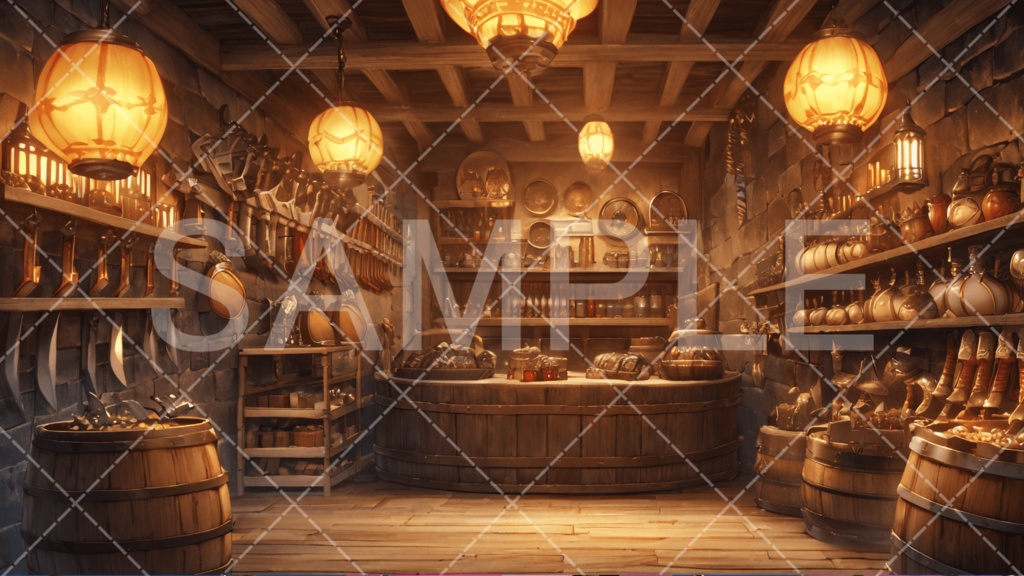 【背景素材】店3種［210］