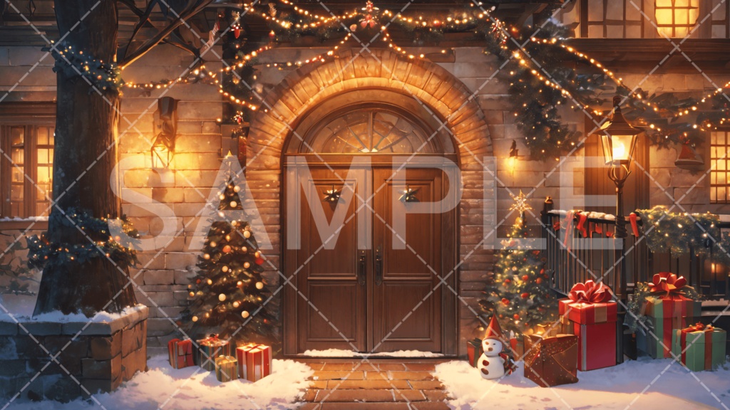 【背景素材】クリスマス3種［071］
