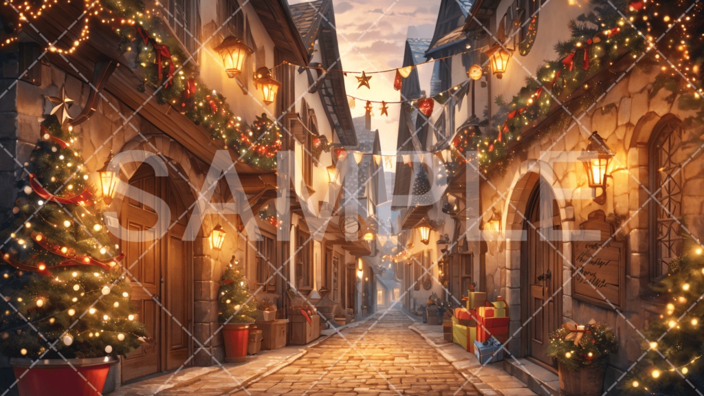 【背景素材】クリスマス3種［079］