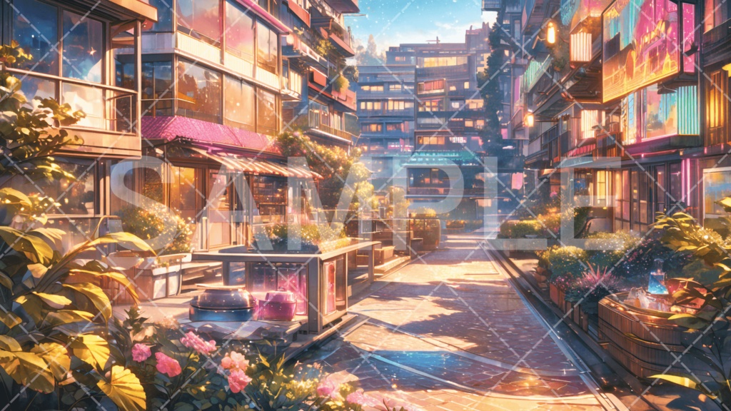 【背景素材】街・町・村3種［233］