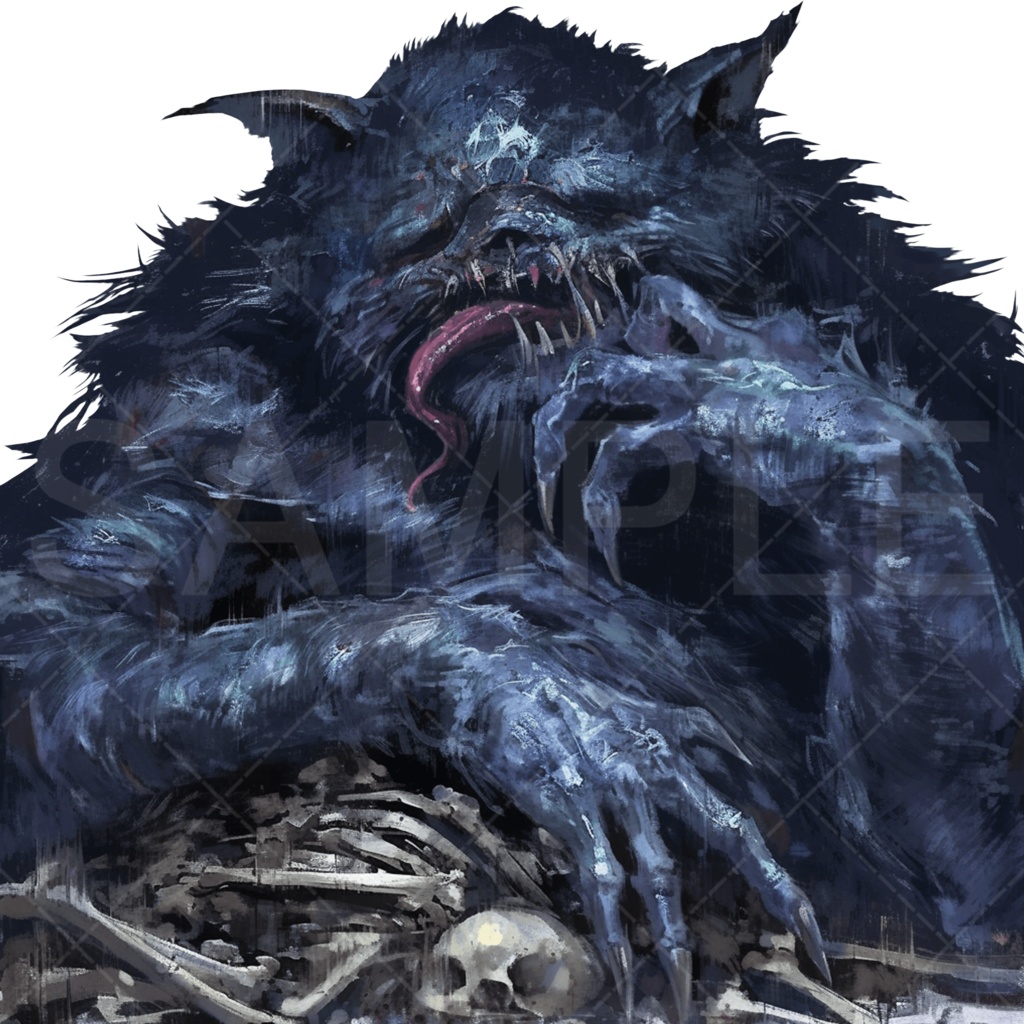 【画像素材】クトゥルフ神話（神話生物：ツァトゥグァ）［044］