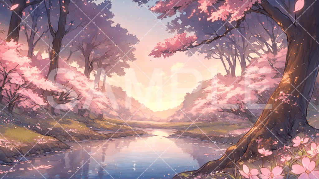 【背景素材】湖・水辺3種［130］