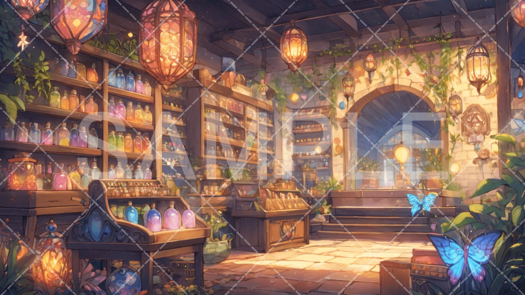 【背景素材】店3種［242］