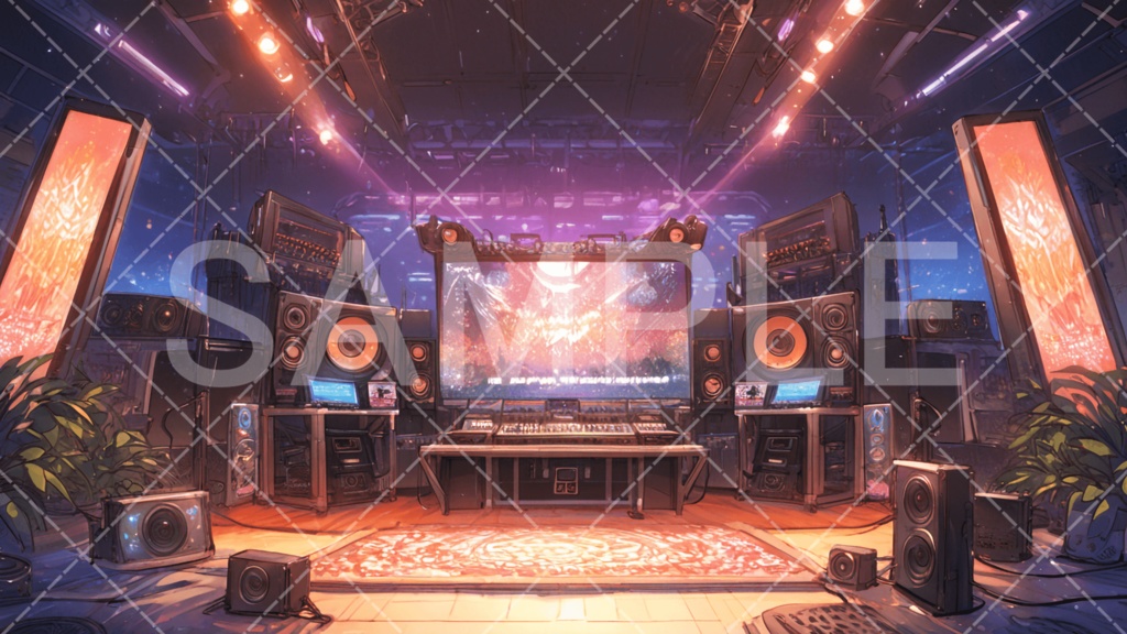 【背景素材】スタジオ・ライブハウス3種［088］