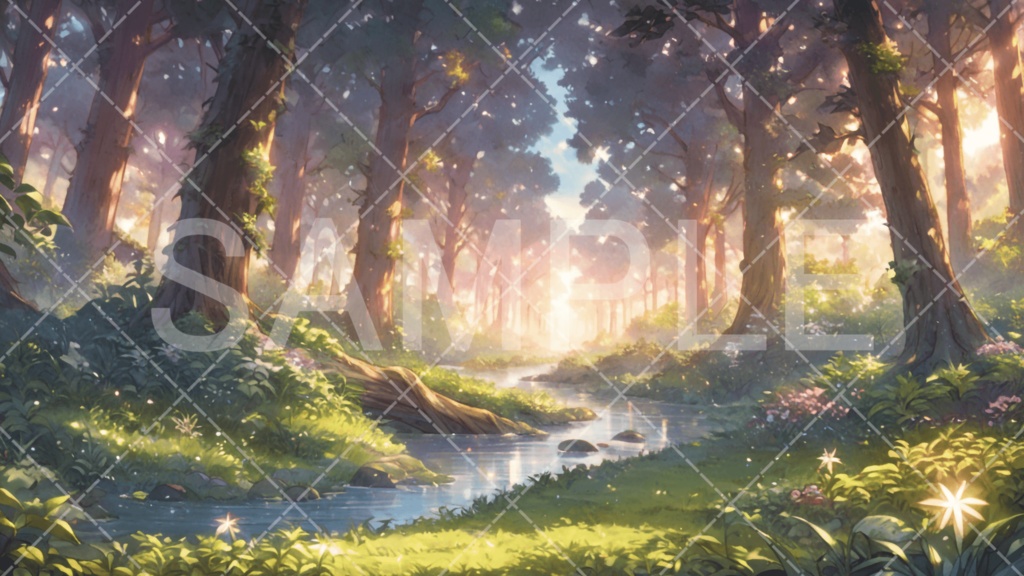 【背景素材】湖・水辺3種［143］