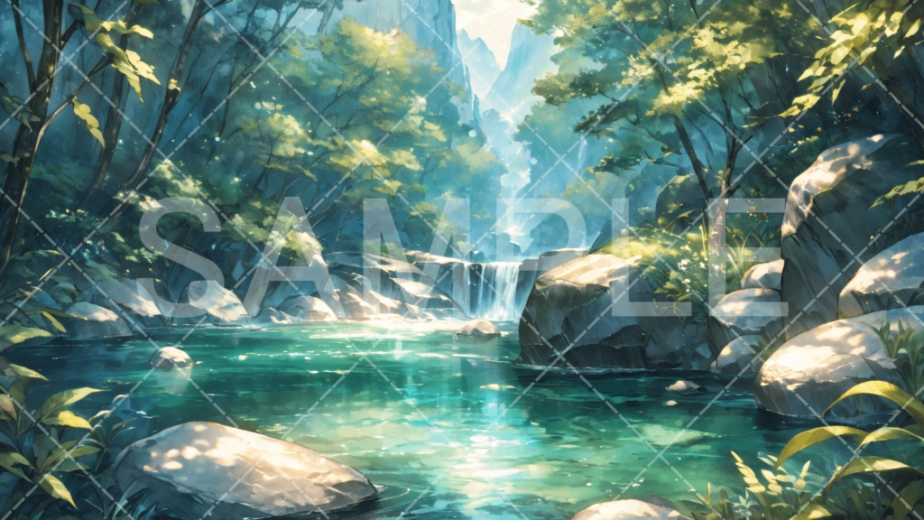【背景素材】湖・水辺3種［145］