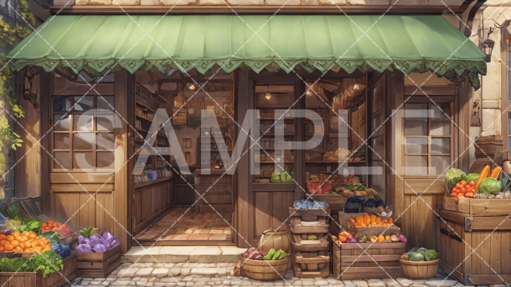 【背景素材】店3種［254］