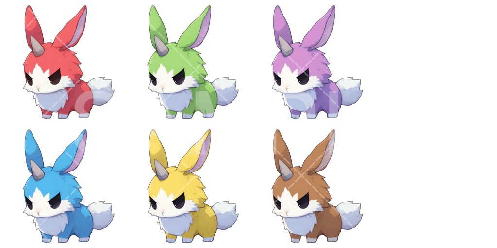 【画像素材】かわいいモンスター素材［001］
