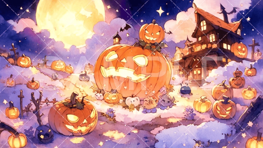 【背景素材】ハロウィン3種［073］