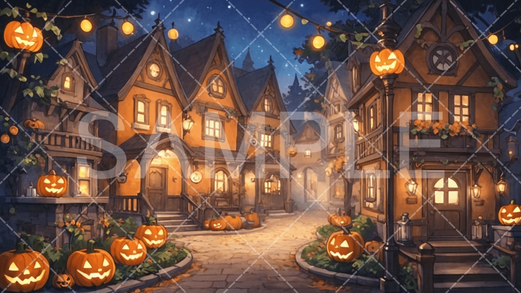 【背景素材】ハロウィン3種［076］