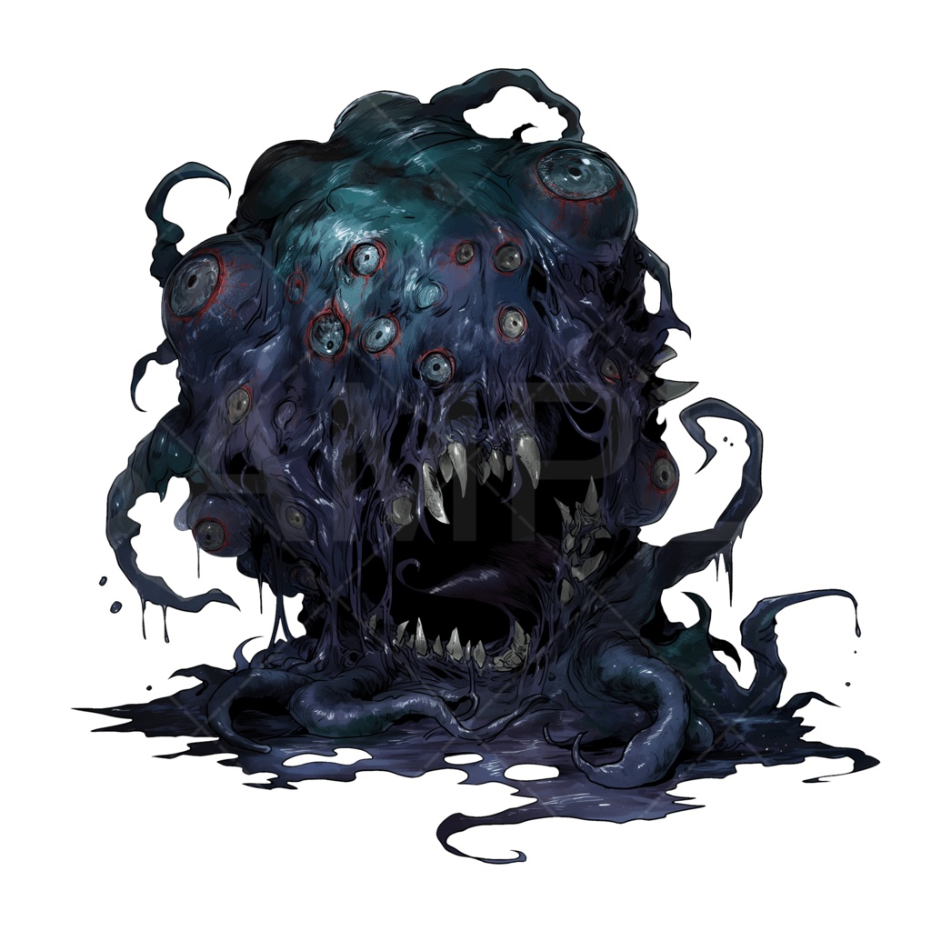 【画像素材】クトゥルフ神話（神話生物：ショゴス）［061］