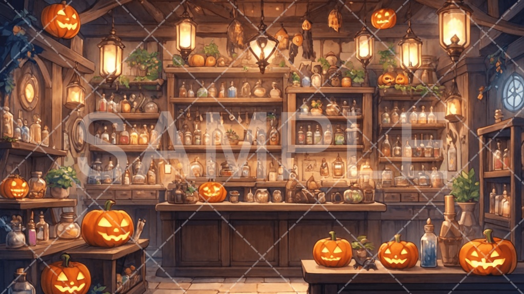 【背景素材】ハロウィン3種［079］