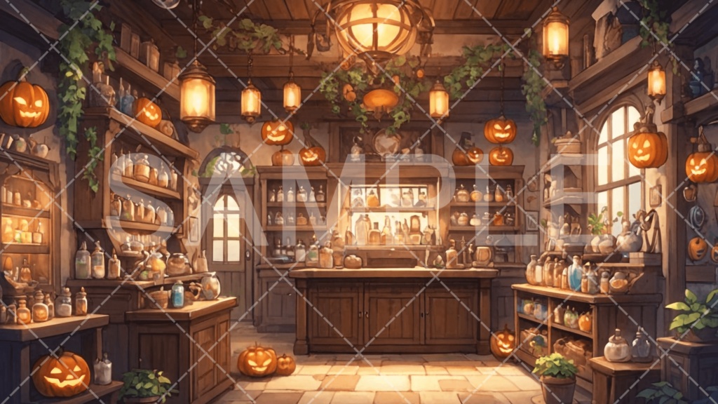 【背景素材】ハロウィン3種［080］