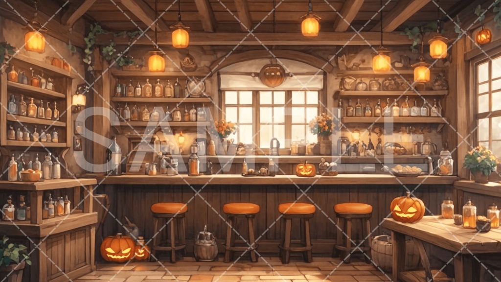 【背景素材】ハロウィン3種［081］