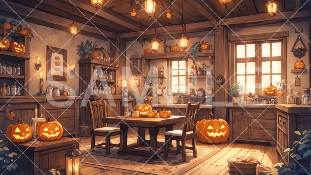 【背景素材】ハロウィン3種［083］