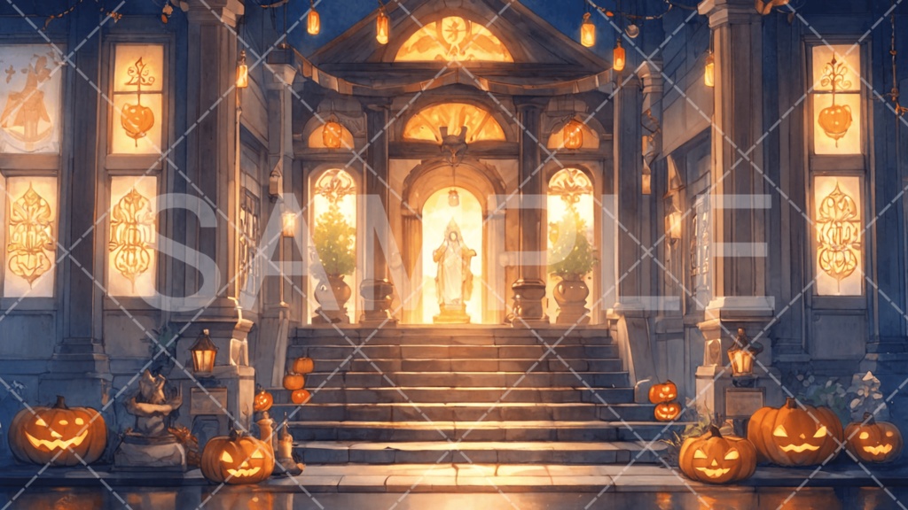 【背景素材】ハロウィン3種［085］