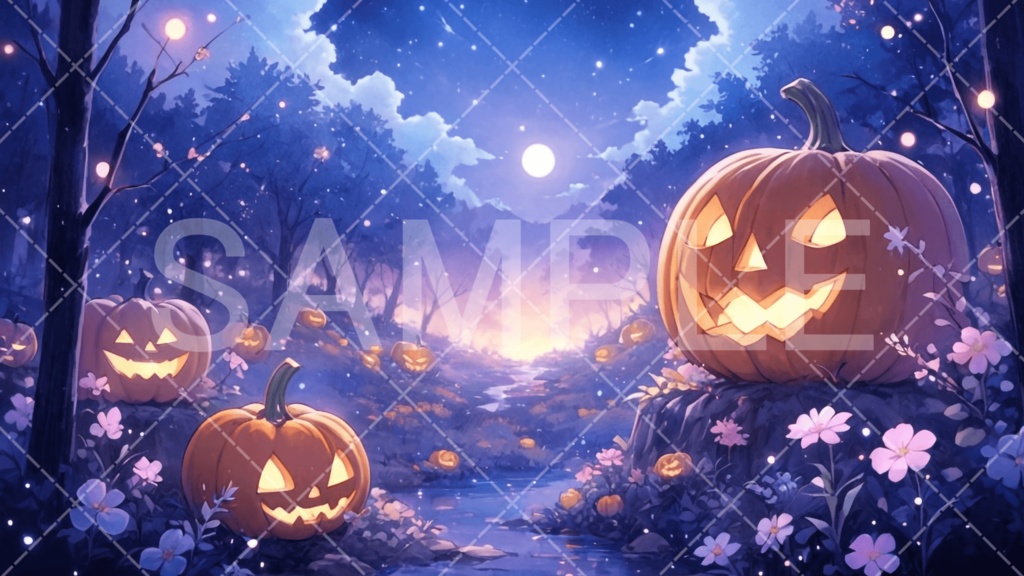 【背景素材】ハロウィン3種［087］