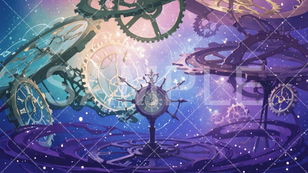 【背景素材】クトゥルフ神話（背景：曲がった時間）［003］