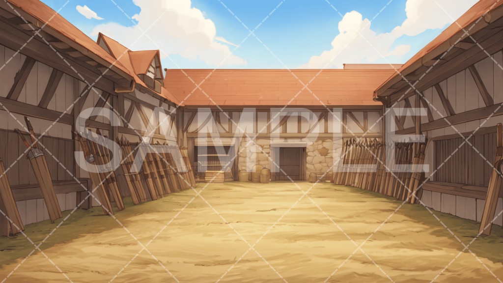 【背景素材】街・町・村3種［297］