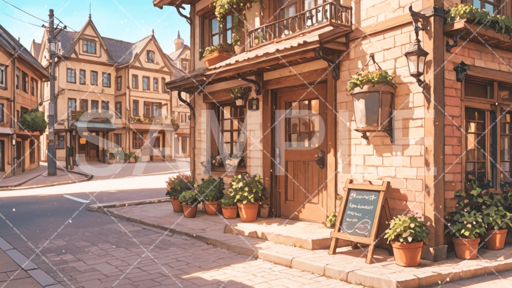 【背景素材】街・町・村3種［298］