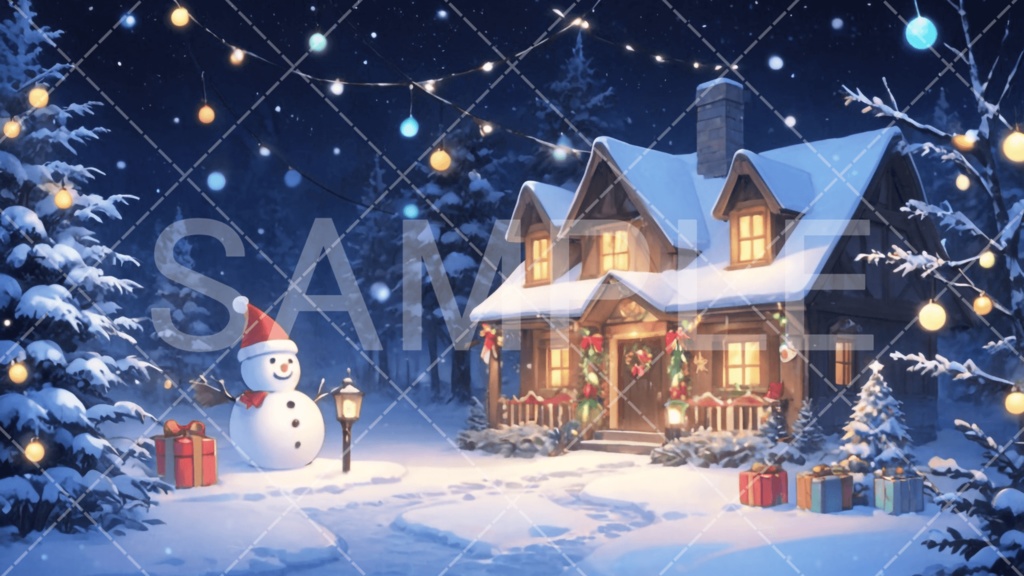 【背景素材】クリスマス3種［082］