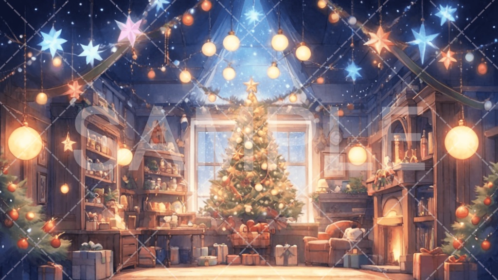 【背景素材】クリスマス3種［090］