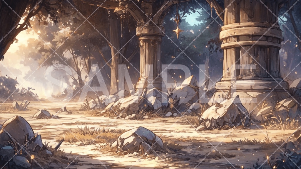 【背景素材】遺跡・ダンジョン3種［138］