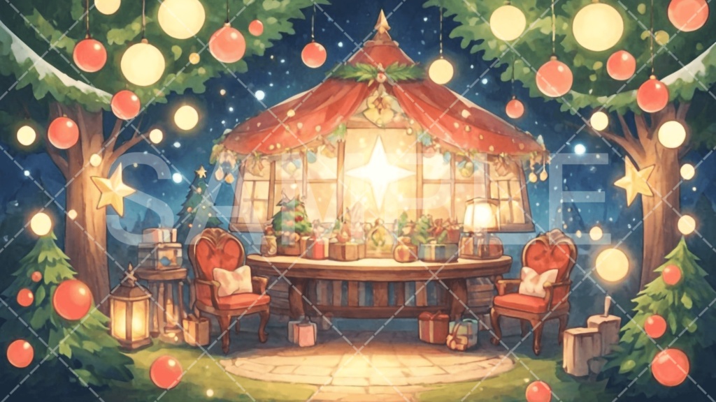 【背景素材】クリスマス3種［108］