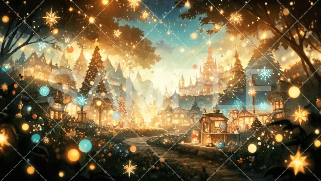 【背景素材】クリスマス3種［109］