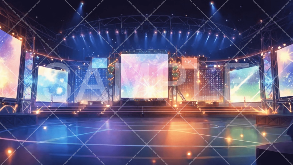 【背景素材】スタジオ・ライブハウス3種［096］