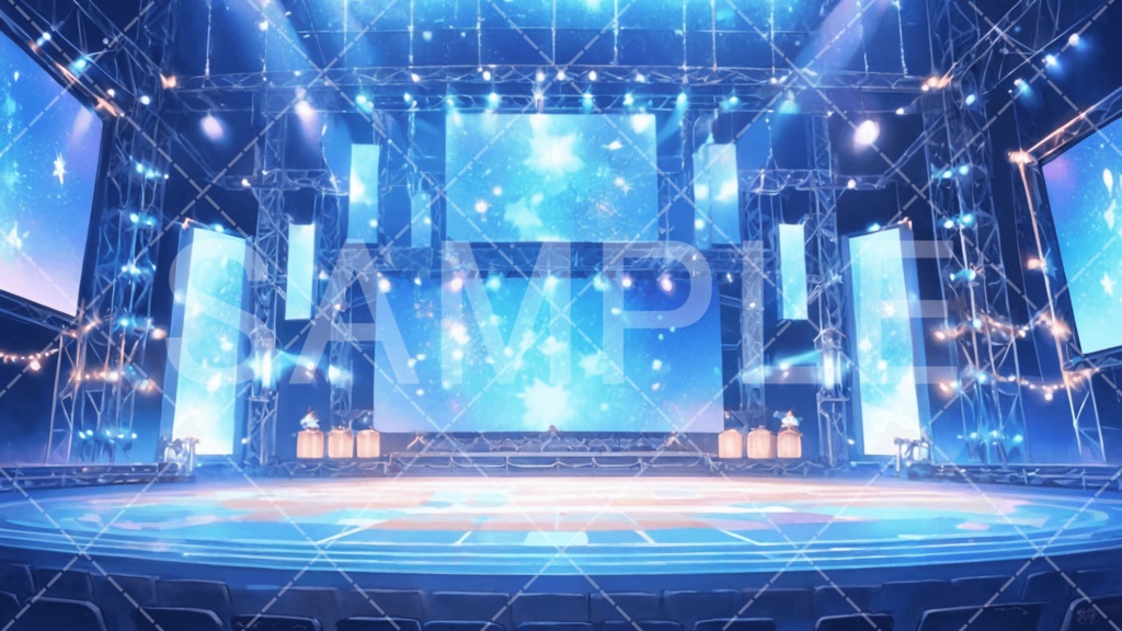 【背景素材】スタジオ・ライブハウス3種［097］