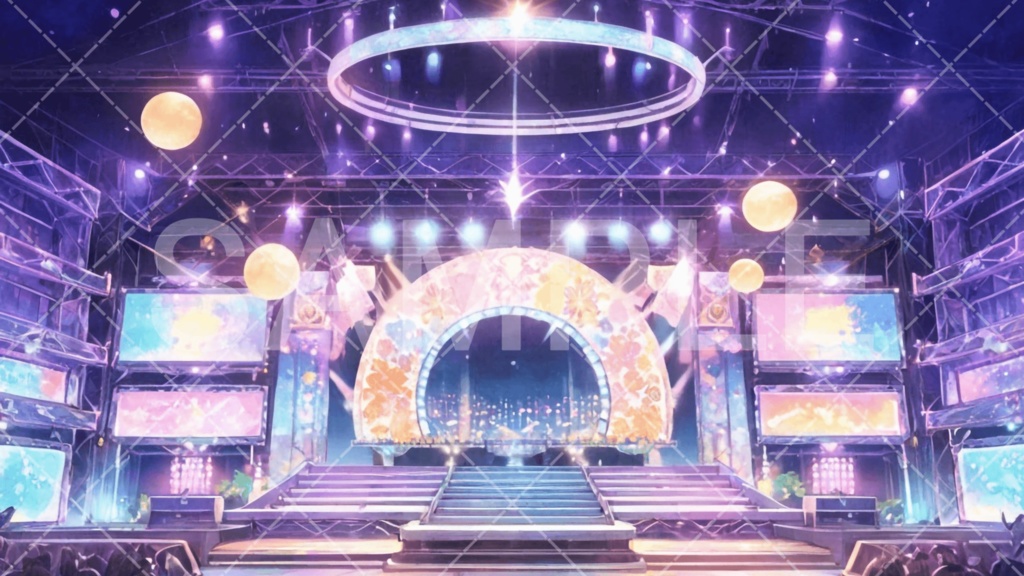 【背景素材】スタジオ・ライブハウス3種［106］