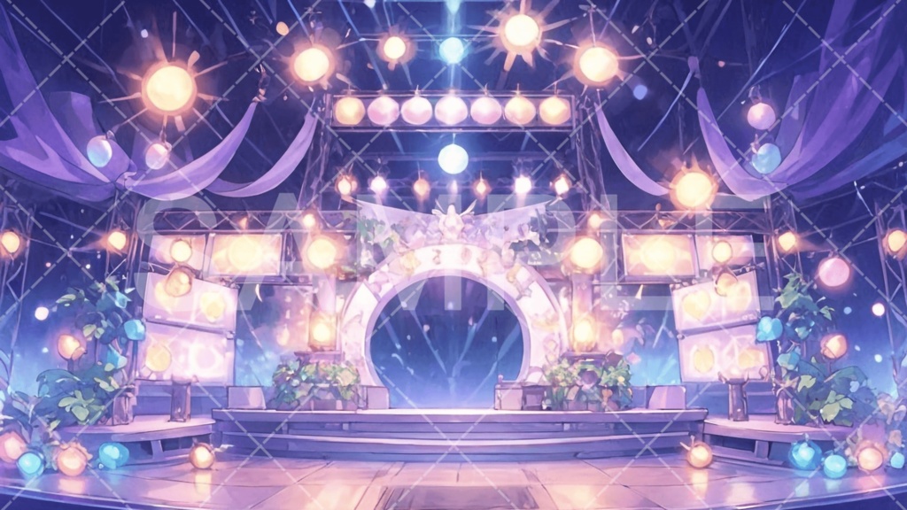 【背景素材】スタジオ・ライブハウス3種［107］