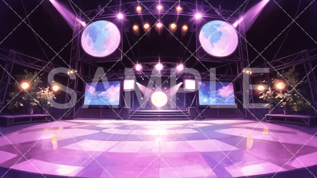 【背景素材】スタジオ・ライブハウス3種［109］