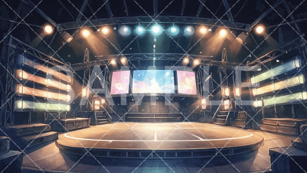 【背景素材】スタジオ・ライブハウス3種［110］