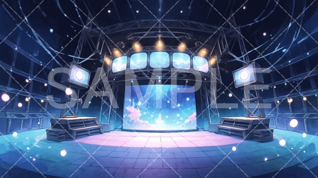 【背景素材】スタジオ・ライブハウス3種［113］