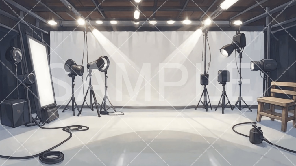 【背景素材】スタジオ・ライブハウス3種［115］