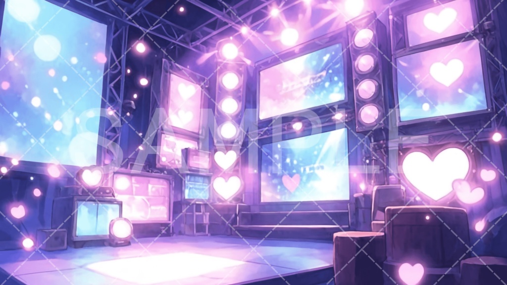 【背景素材】スタジオ・ライブハウス3種［116］