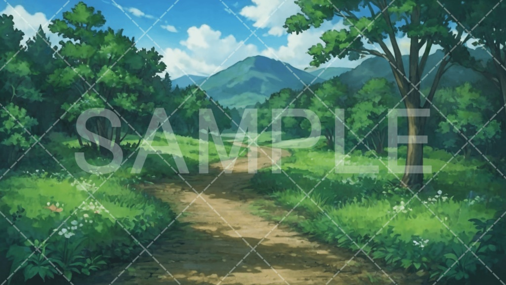 【背景素材】小道・小路3種［042］