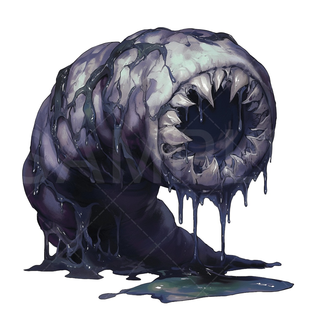 【画像素材】クトゥルフ神話（神話生物：暗黒のワーム）［065］