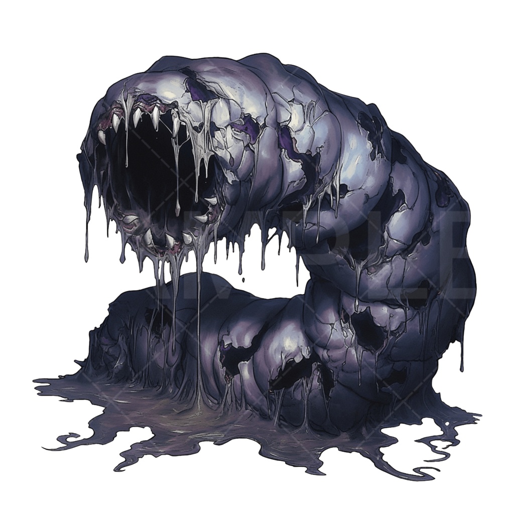 【画像素材】クトゥルフ神話（神話生物：暗黒のワーム）［067］